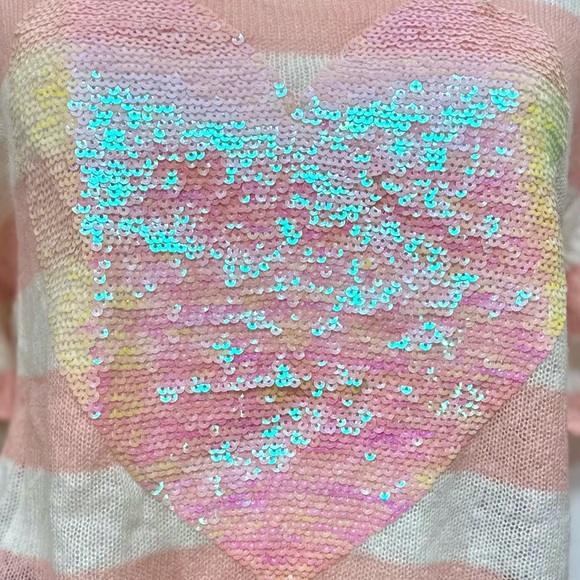 Wildfox White Label Bridgette Lakehouse Heart Sweater NWT [1815] - Picture 6 of 9